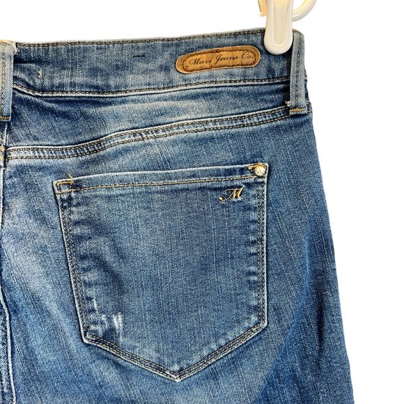 Mavi Jeans Co. Womens Size 30 Distressed Straight Bohemian Tribal Print Denim - Picture 11 of 16